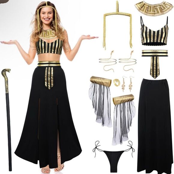 Dresses & Skirts - Women’s Cleopatra Halloween Costume Sexy Egypt Costume Egyptian Cosplay Size 2X